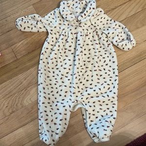 baby gap holly fleece onesie